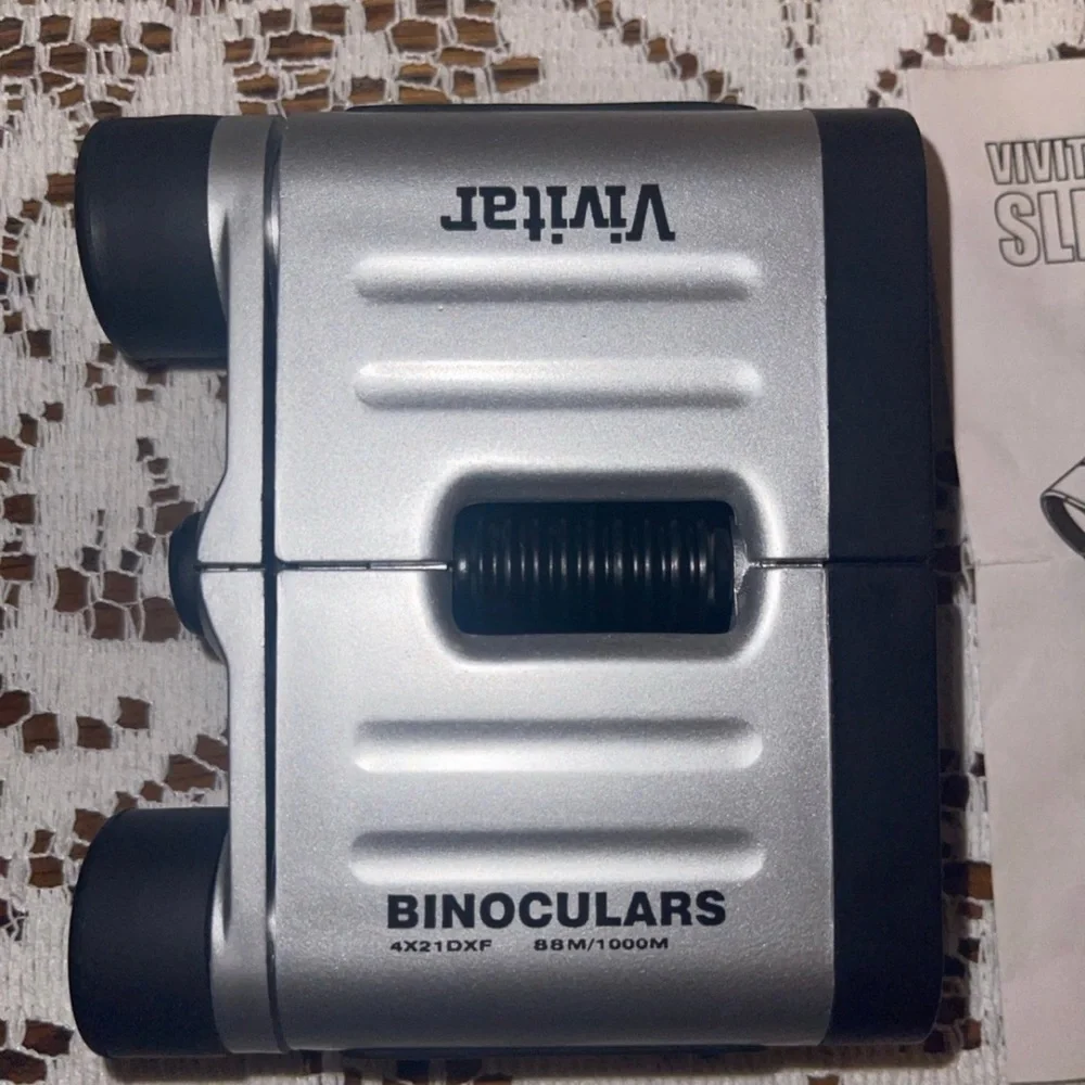Vivitar Silver and Black Compact Binoculars